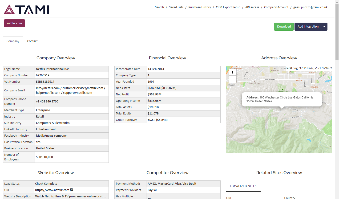 App screenshot